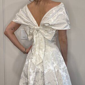 Vintage Jessica McClintock Gunne Sax White Dress Size 7/8 (Modern Small)